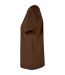 Womens/ladies oversized t-shirt chocolate brown Build Your Brand-3