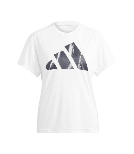 T-shirt Motif/style Logo Run It Love Femme Blanc Adidas