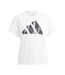 T-shirt Motif/style Logo Run It Love Femme Blanc Adidas-2
