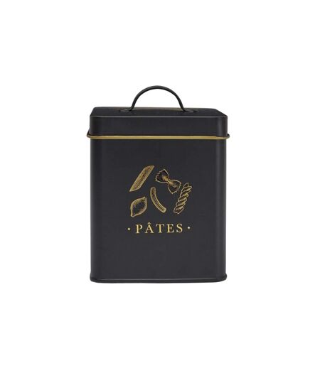 Boîte à Pâtes en Métal Lounge 19cm Noir