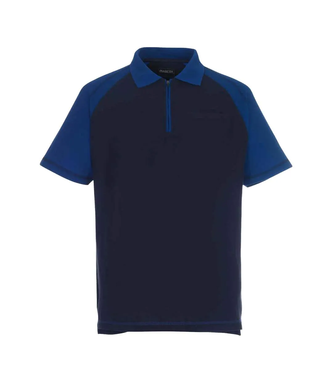 Polo Image Bianco Homme Bleu Marine Bleu Roi Mascot-1