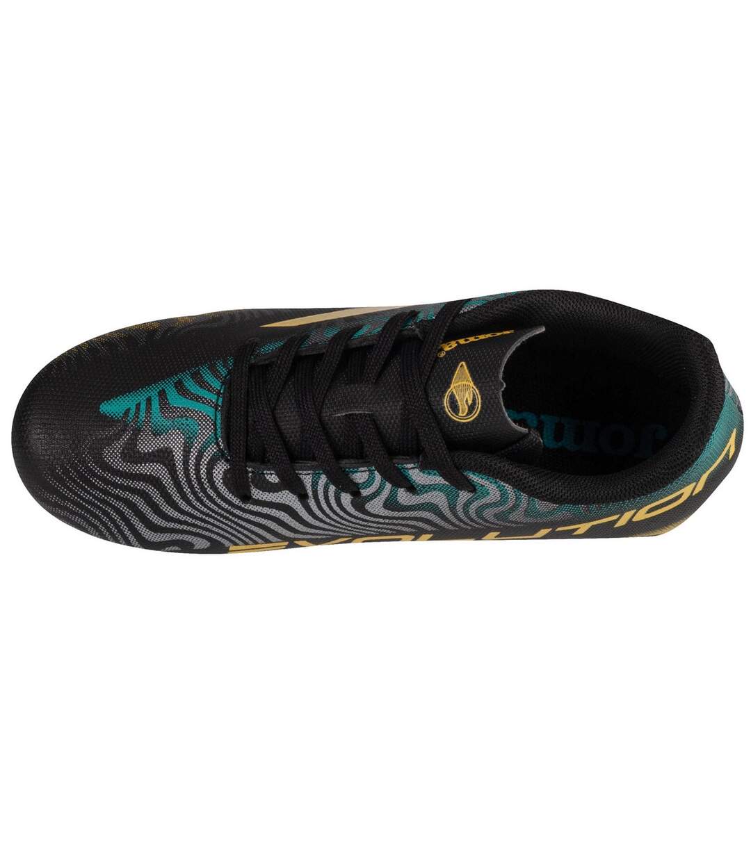 Childrens/kids Evolution Firm Ground Football Boots Black Joma-3