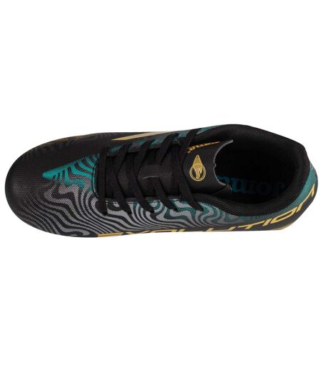 Childrens/kids Evolution Firm Ground Football Boots Black Joma