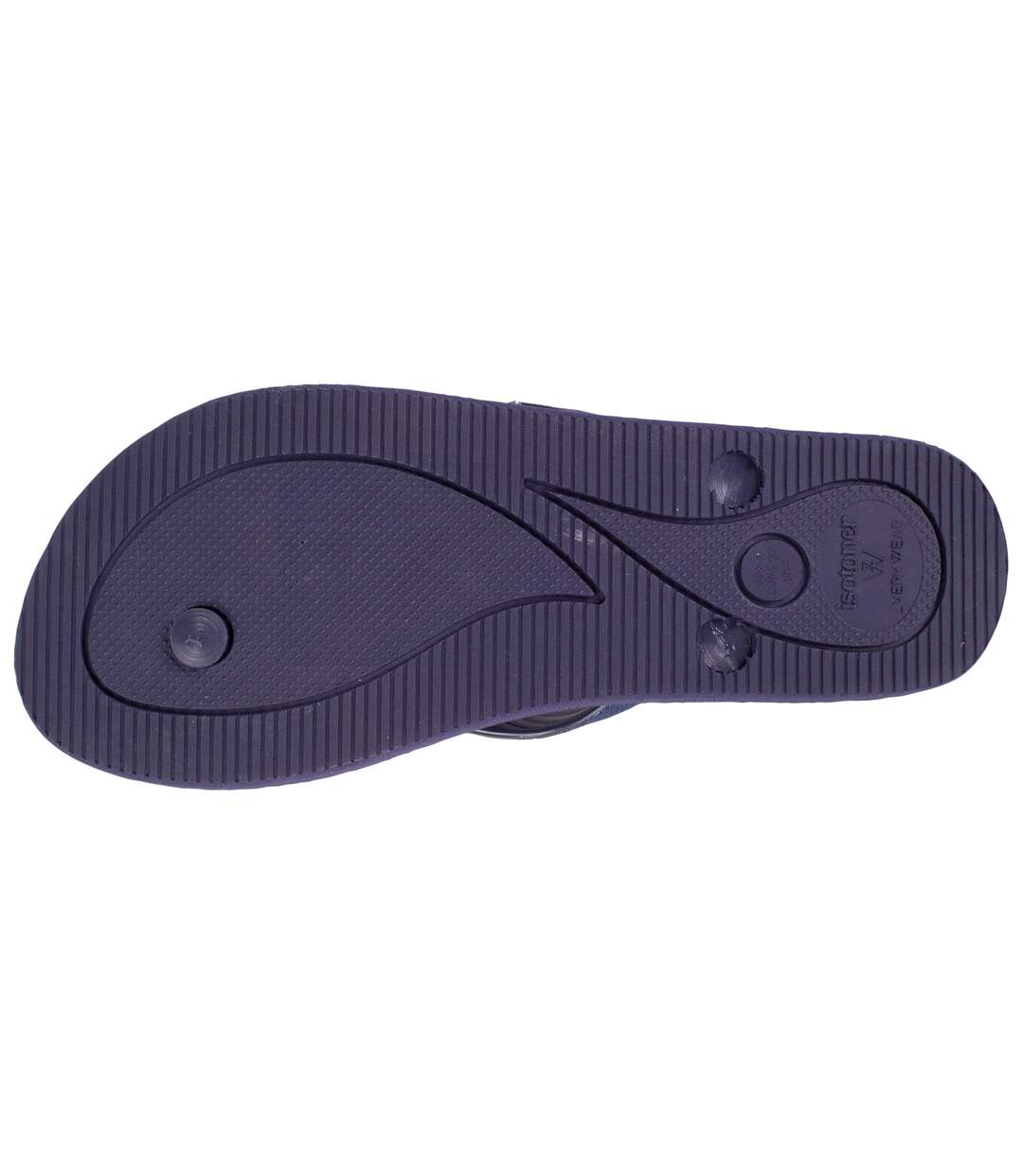 Isotoner Tongs femme ultra confortables et légères, tiges à paillettes-4