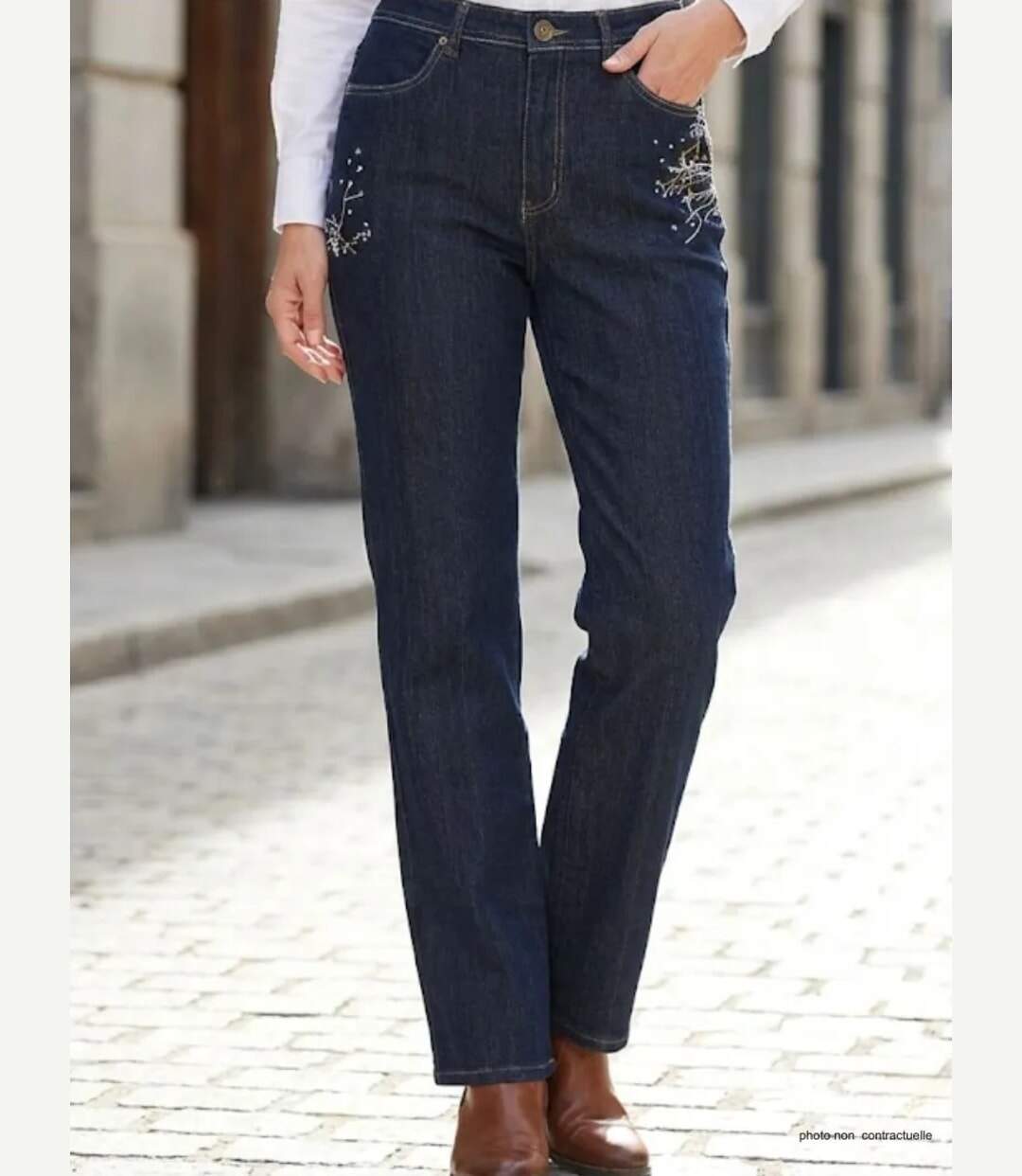 Jean avec broderie SH1083D-3