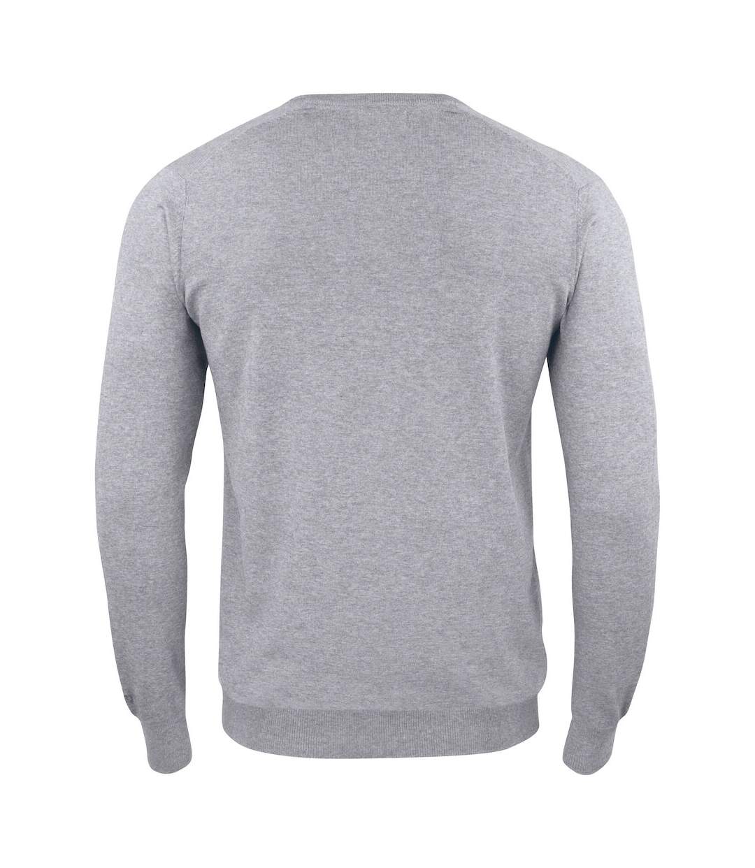 Mens Oakville V Neck Sweatshirt Grey Melange Cutter & Buck-2