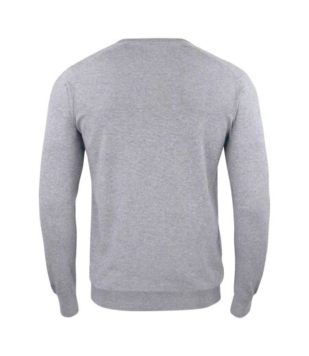 Mens Oakville V Neck Sweatshirt Grey Melange Cutter & Buck