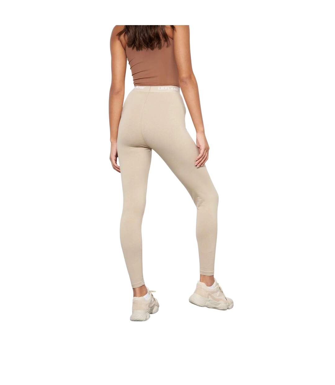 Legging Matalina Femme Beige Gris Lily Lane-3