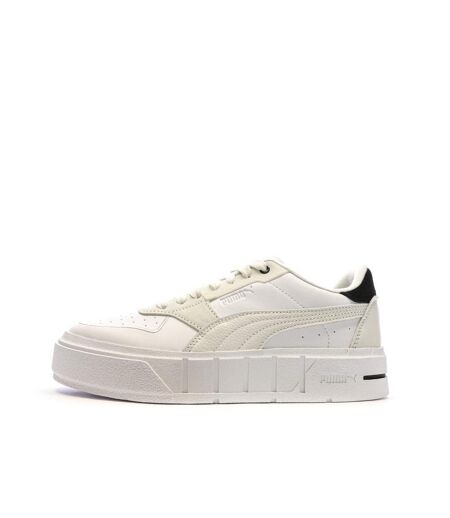 Baskets blanches/ecru femme puma cali court pure