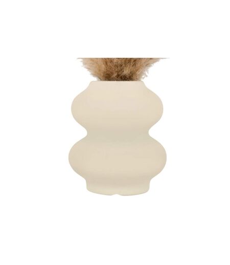 Composition Pampa Artificielle Glen 42cm Blanc