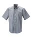 Chemise Manches Courtes Homme Gris Russell-3