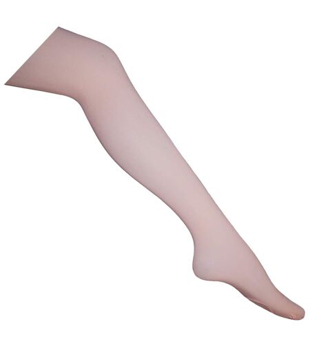 Collants de danse avec pieds rose Silky