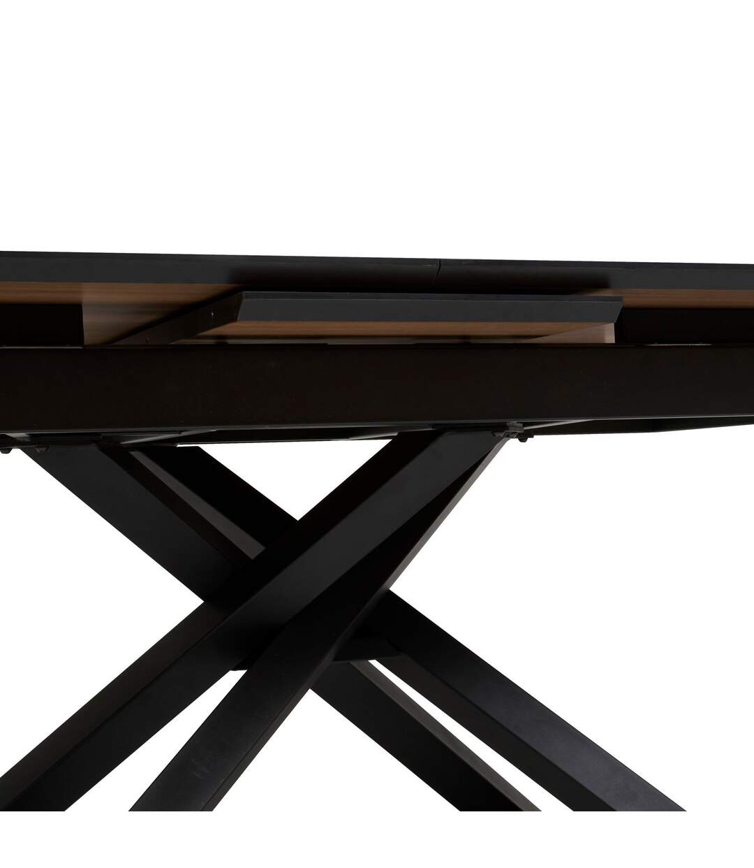 Table à manger extensible pour 6 personnes SANDRI - Marron-5