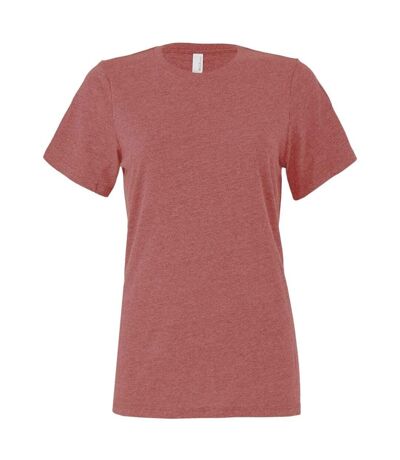 T-shirt cvc femme mauve chiné Bella + Canvas