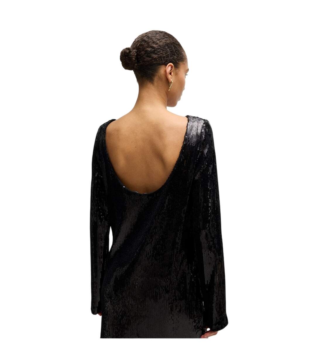 Robe Emaxa Femme Noir Boss-3