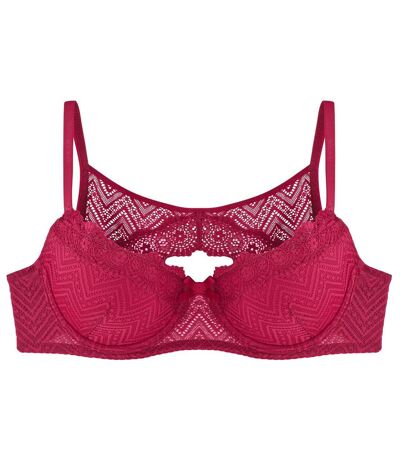 Soutien-gorge ampliforme coque moulée bordeaux Papotages