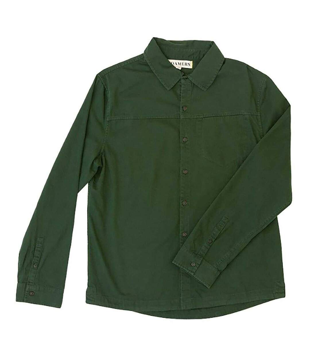 Mens Chest Pocket Long-sleeved Shirt Pine Roamers-2