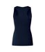 Womens/ladies Club Dry Racerback Tank Top Navy Canterbury-2