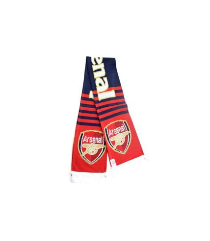 Arsenal FC Soccer Club AW 14 Jacquard Knit Scarf (Red / Navy) (One Size) - UTBS1289