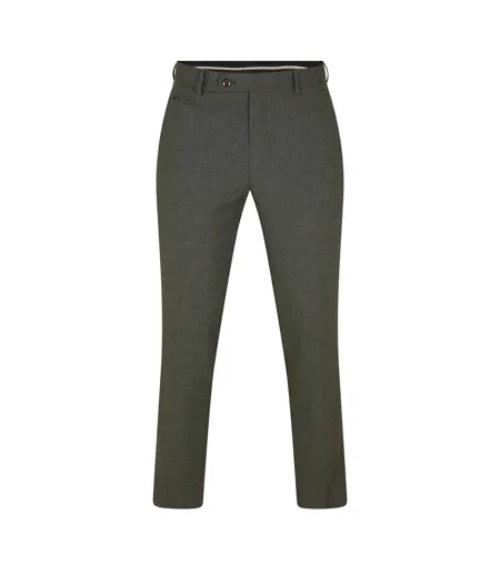 Mens H-genius Straight Leg Trousers Dark Green Boss