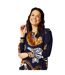 Womens/ladies Tiger Long-sleeved Blouse Multicoloured Biba-2