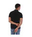 Mens Tonal Logo Slim Short-sleeved Polo Shirt Black Boss-3