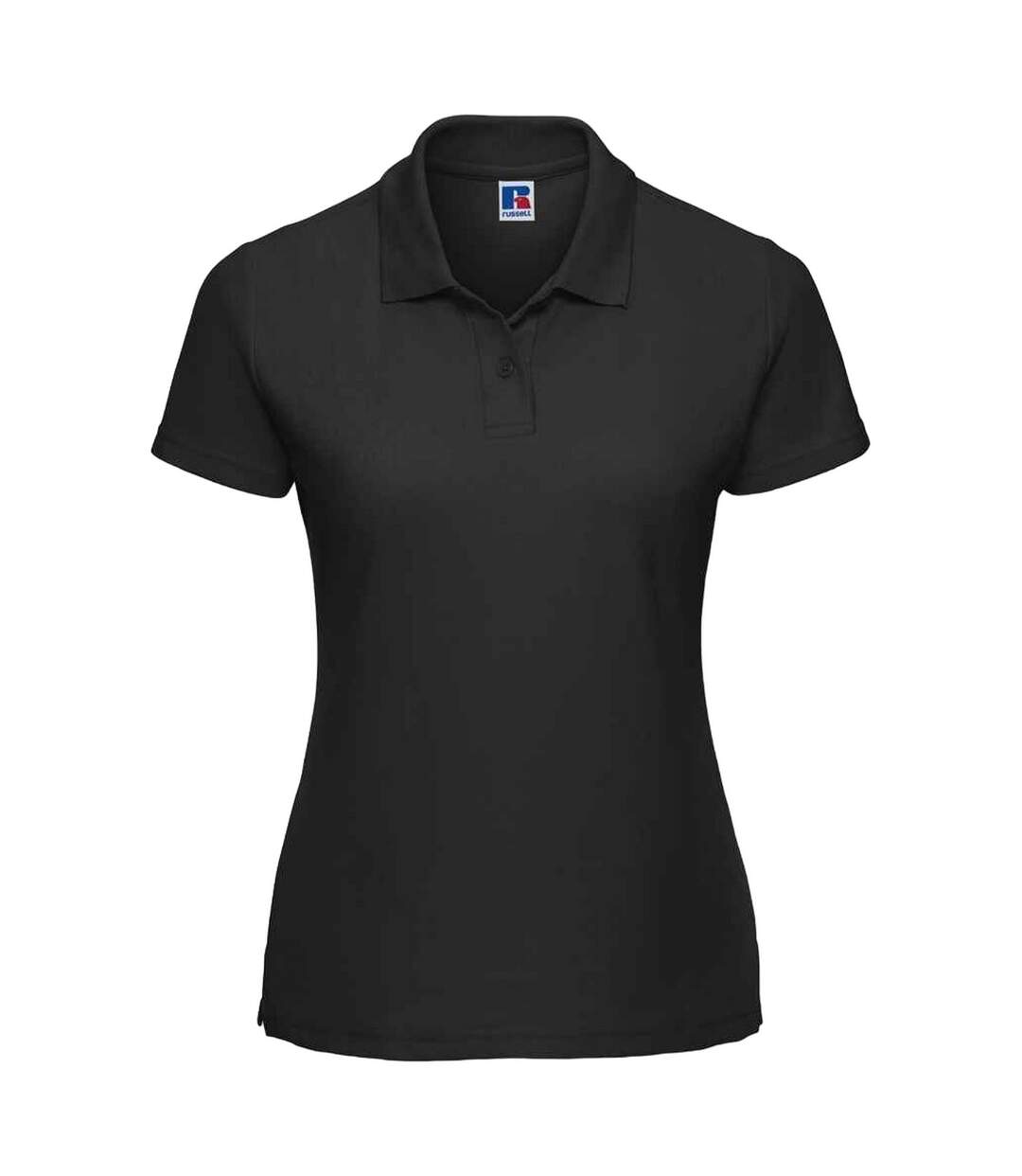 Polo femme noir Russell-1