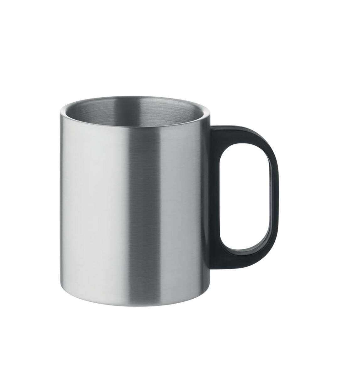 Taniss double wall 300ml mug one size matt silver MidOcean-1