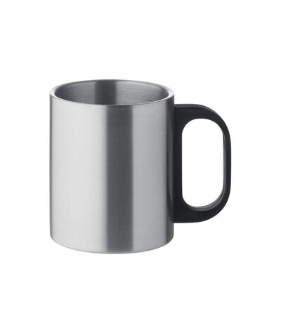 Taniss double wall 300ml mug one size matt silver MidOcean