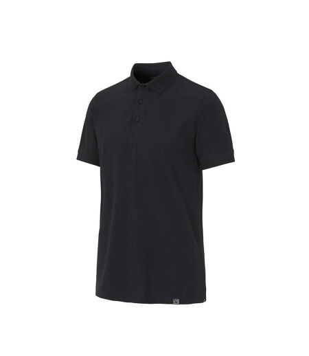 Mens pique stretch polo shirt black Cottover
