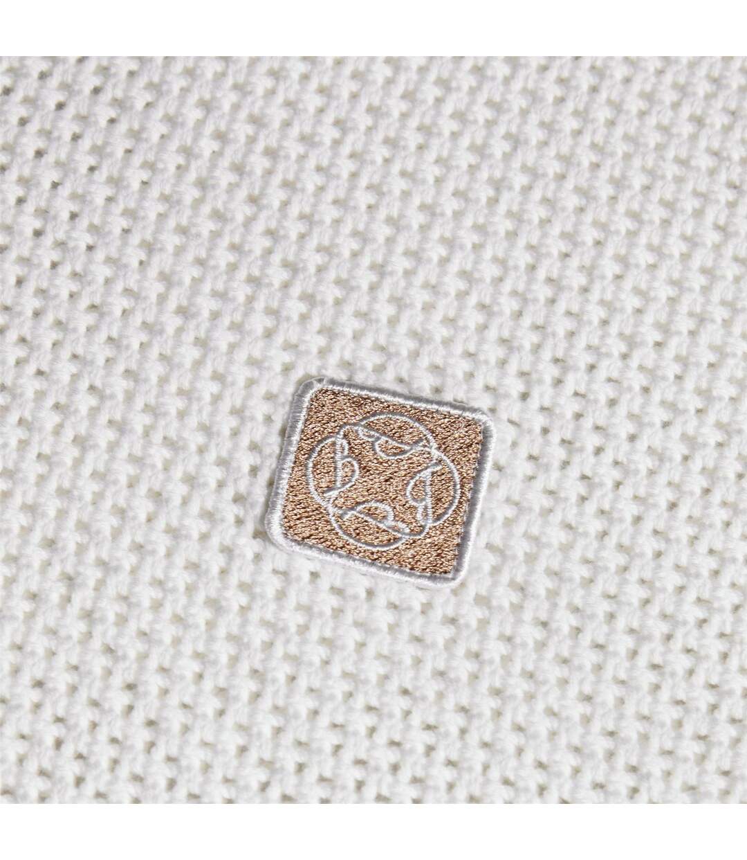 Mens Logo Knitted T-shirt White Belier-2
