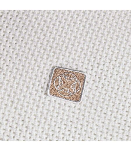 Mens Logo Knitted T-shirt White Belier