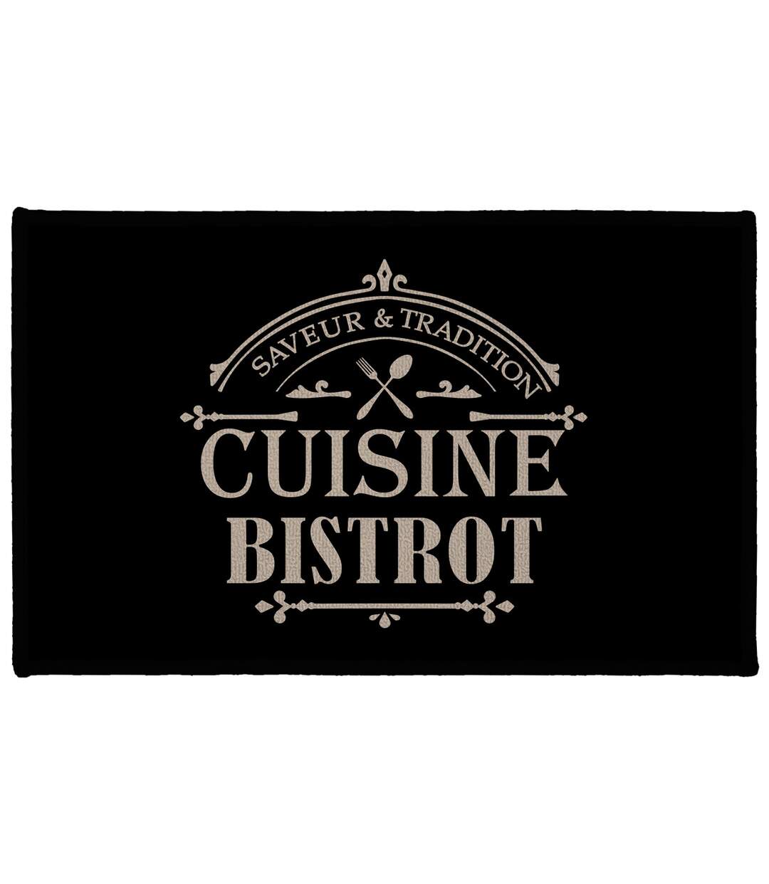 Tapis de Cuisine Saveur 50x80cm Noir-1