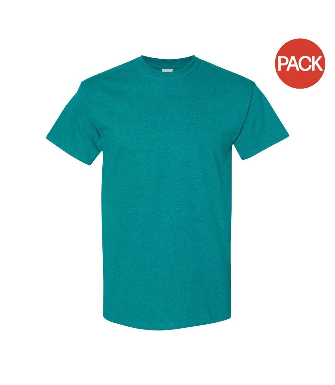 Gildan Mens Heavy Cotton Short Sleeve T-Shirt (Pack of 5) (Antique Jade Dome)