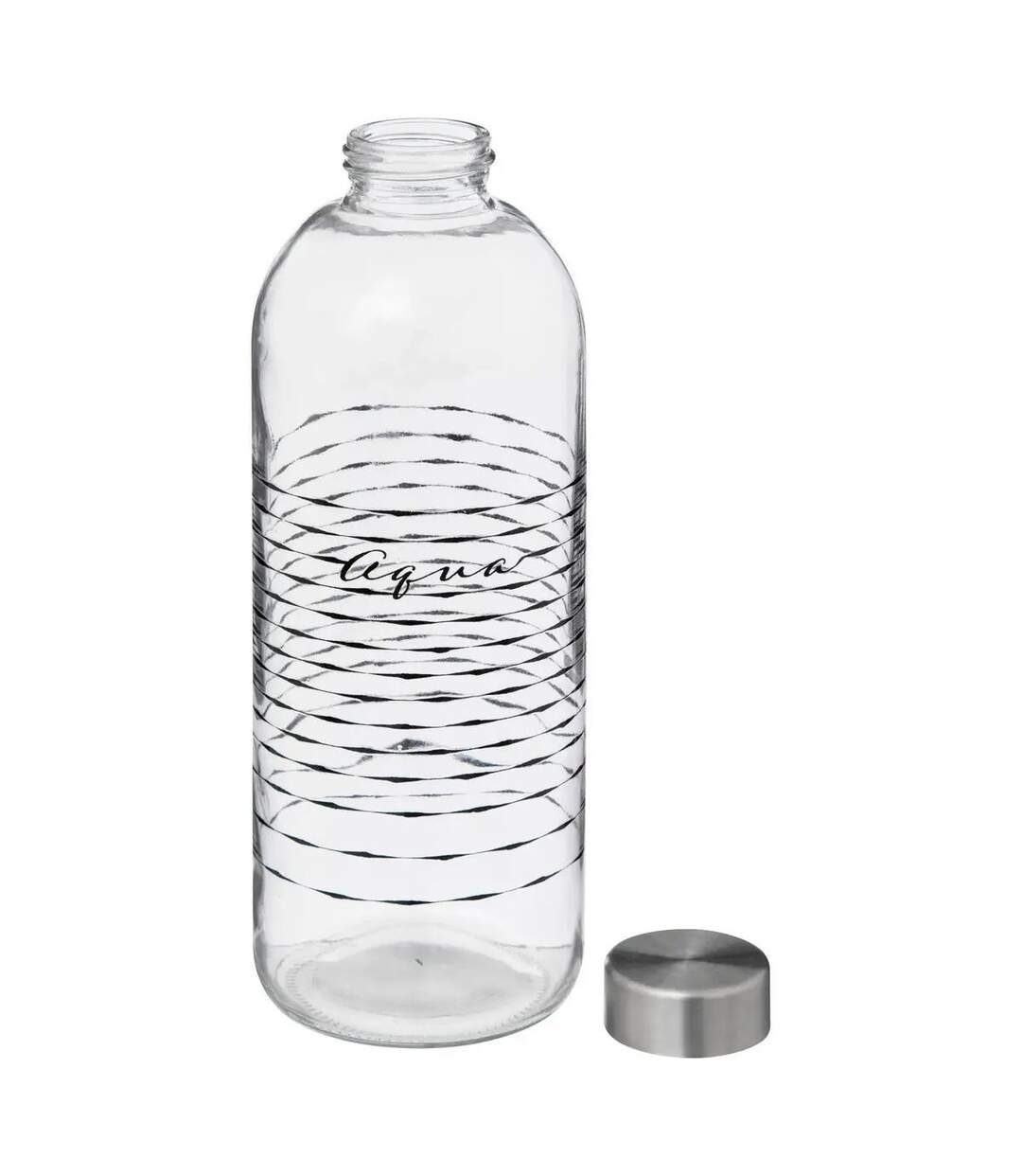 Bouteille en Verre Aqua 1L Transparent-2