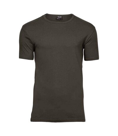 T-shirt interlock hommes vert kaki foncé Tee Jays Tee Jays