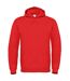 B&c Unisexe Adultes Sweatshirt À Capuche/haut De Forme Rouge B And C-1