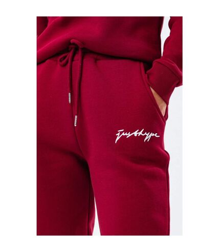 Pantalon de jogging femme bordeaux Hype