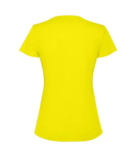 Womens/ladies Estoril Short-sleeved T-shirt Fluorescent Yellow Roly