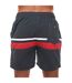 Short de bain vilanculas homme bleu marine / rouge / blanc Ben Sherman-2