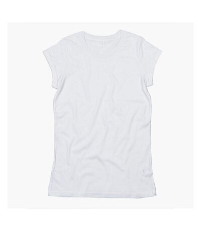 Mantis Womens/Ladies Roll Sleeve Tee (White) - UTBC4592