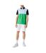 Polo homme vert / noir / bleu Lacoste-4