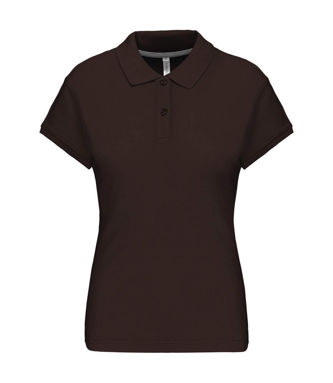 Polo manches courtes - Femme - K242 - marron chocolat