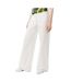 Jean blanc femme lacoste runway wide-1