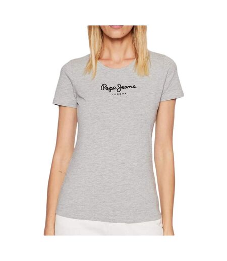 T-shirt Gris Femme Pepe Jeans New Virginia - L