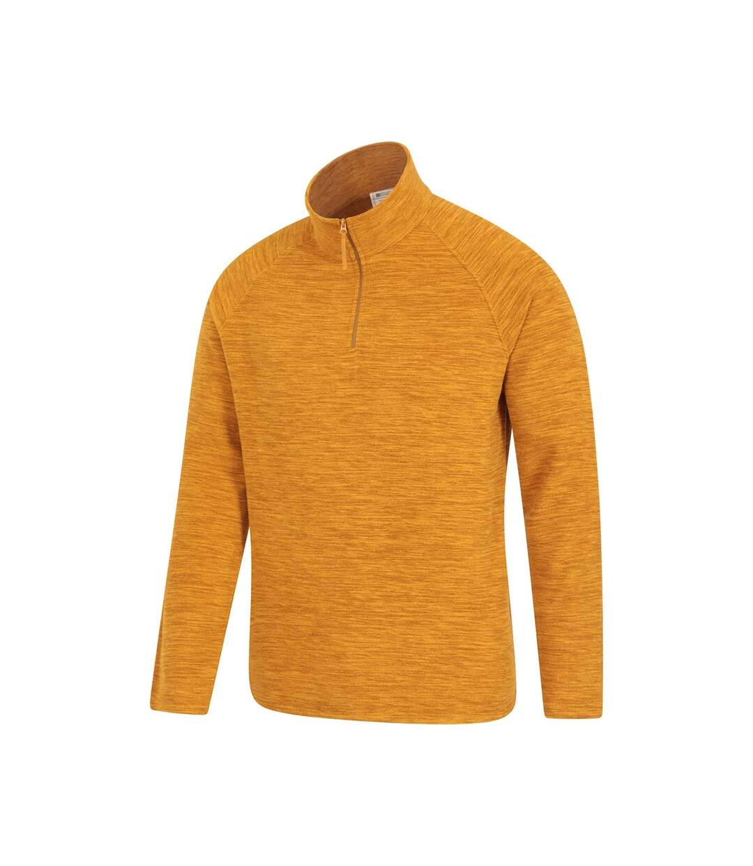 Mens snowdon ii fleece top mustard Mountain Warehouse-3