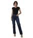 Jean Femme Wide Leg Taille Haute - Confort et Style en Bleu Grande Taille-1