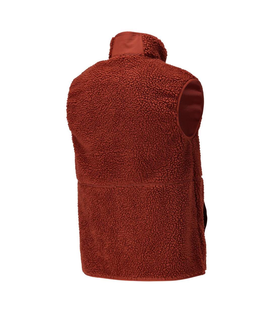 Mens Customised Pile Zipped Gilet Autumn Red Mascot-2