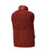 Mens Customised Pile Zipped Gilet Autumn Red Mascot-2