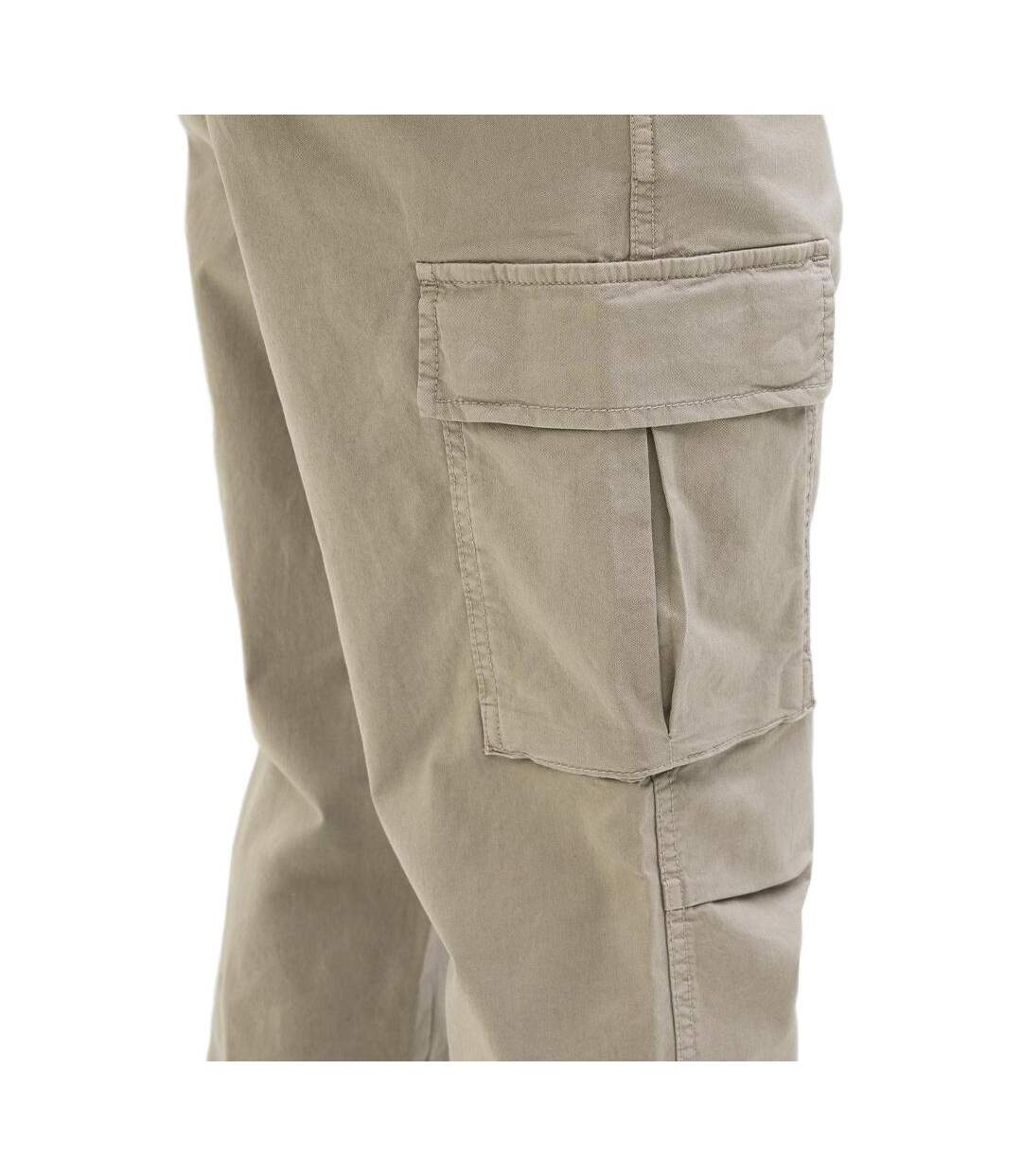 Pantalon cargo beige homme jack & jones barkley-3